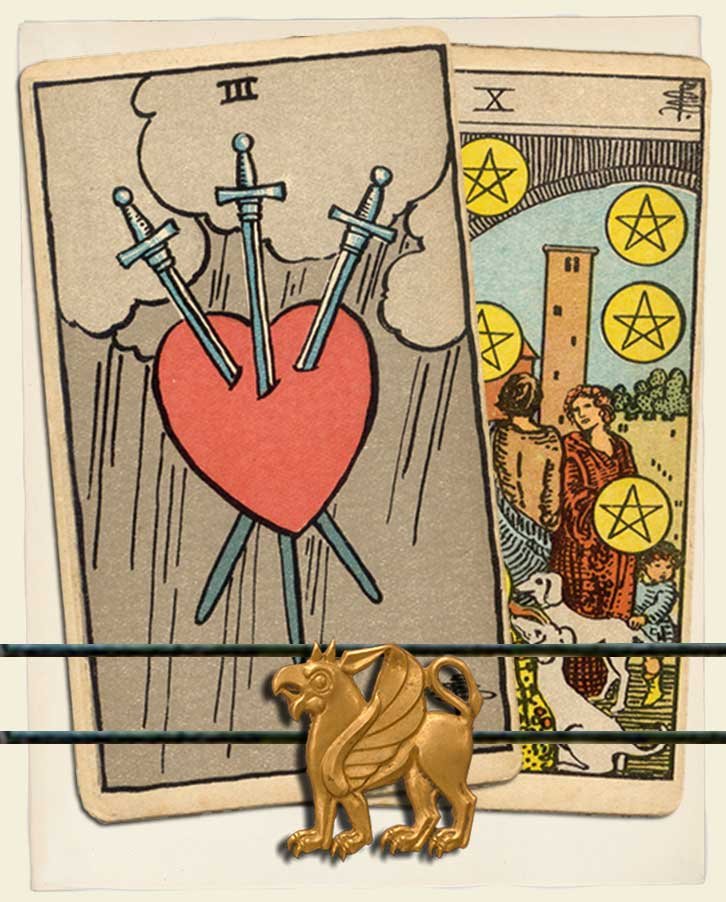 Three of Pentacles and 10 of Swords Together: What to Expect From This Tarot Combination