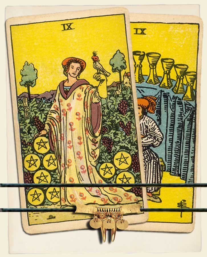 Tarot Combo: 9 of Pentacles and 9 of Cups, Good or Bad News?