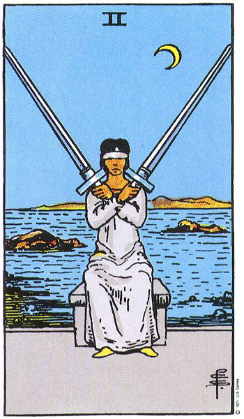 Two of swords and six of pentacles, whats the tarot meaning for love and career?