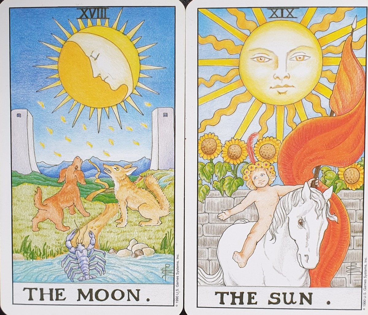 what is the moon and the sun tarot card meaning