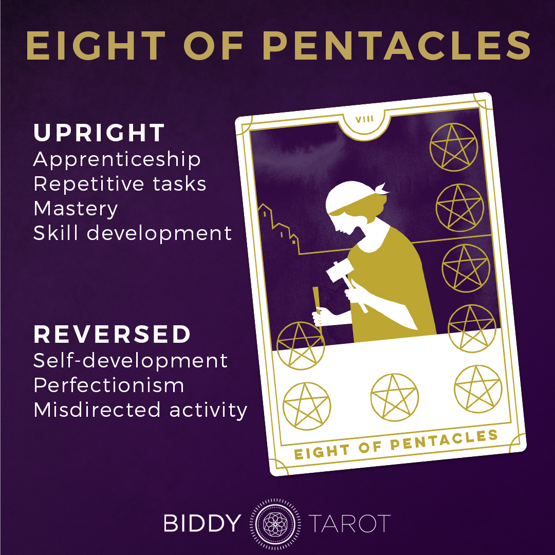 Feeling Off? How to Decode 8 of Pentacles Reversed as Feelings.