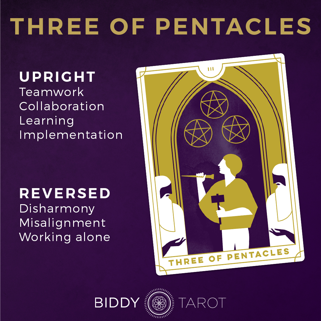 Three of pentacles reversed in tarot: Get clear and practical advice.